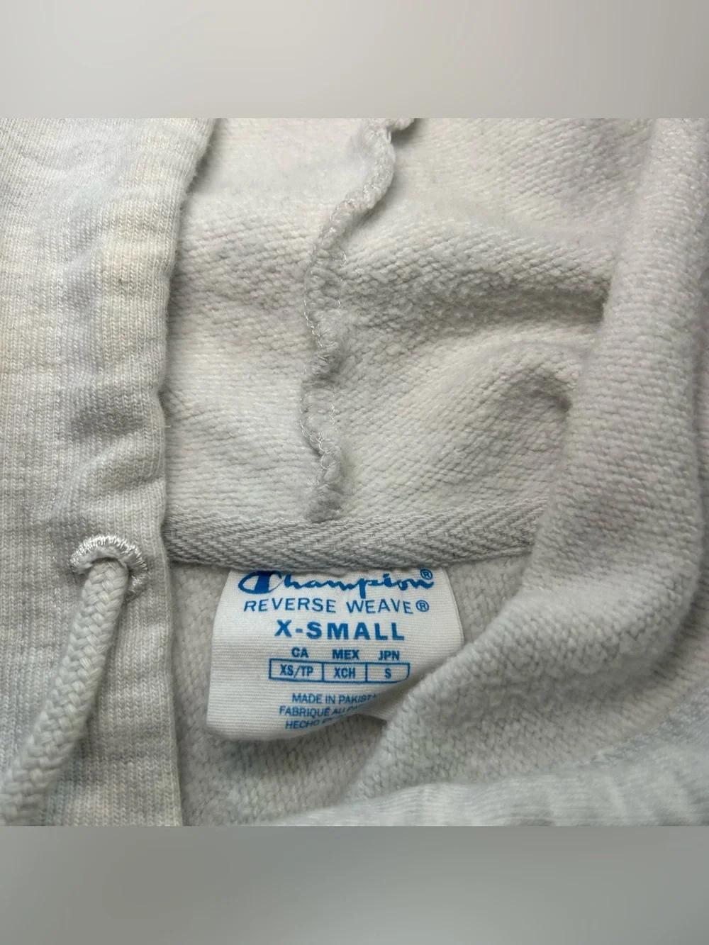 Champion Reverse Weave WSSU Rams Women’s Cropped Hoodie Pullover Gray size XS